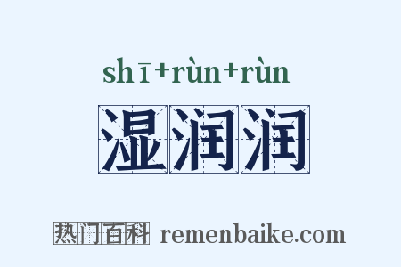 湿润润是什么意思的图片
